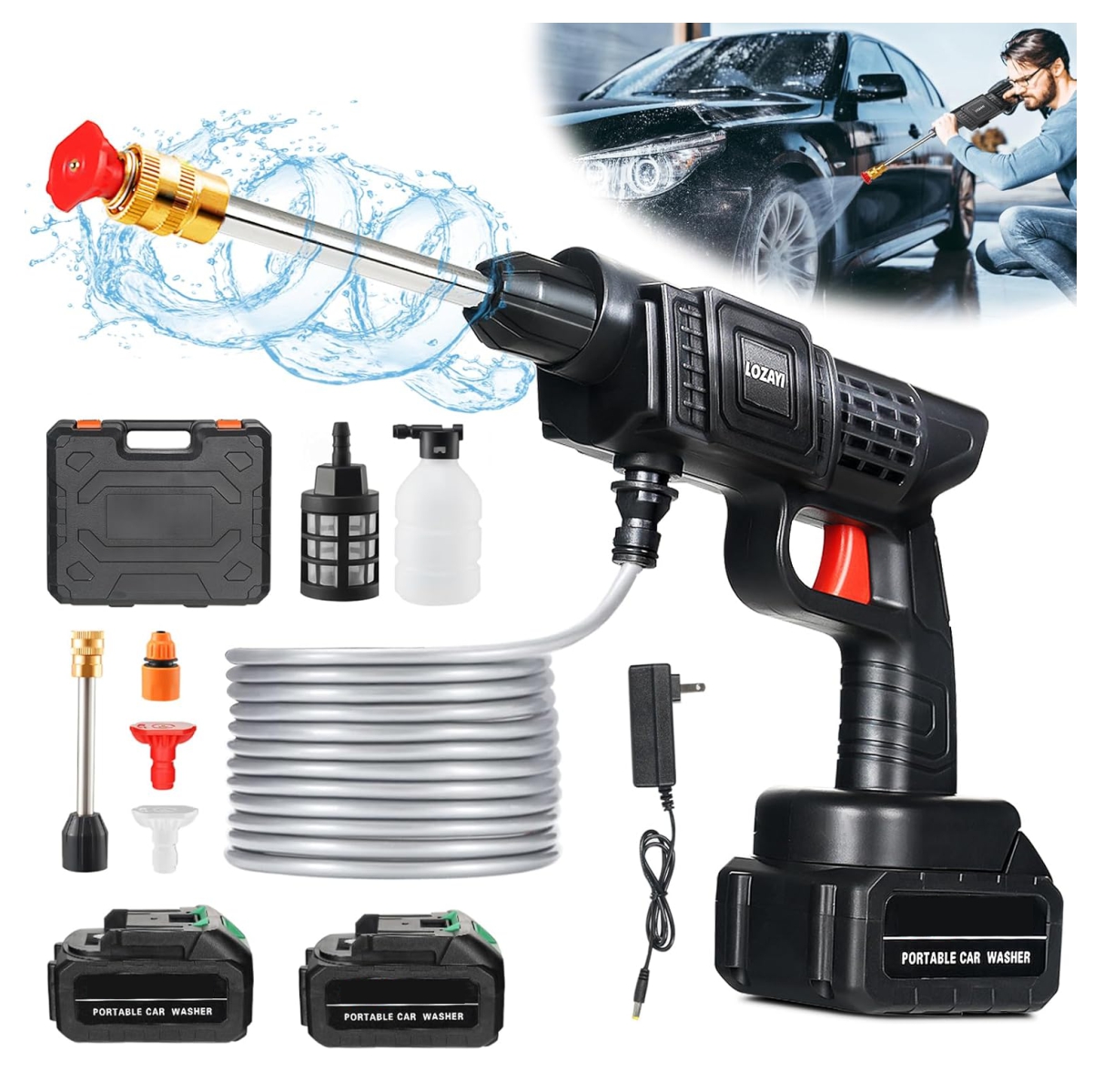 Miniatura 2 de Hidrolavadora a Presion Recargable 2 Bat